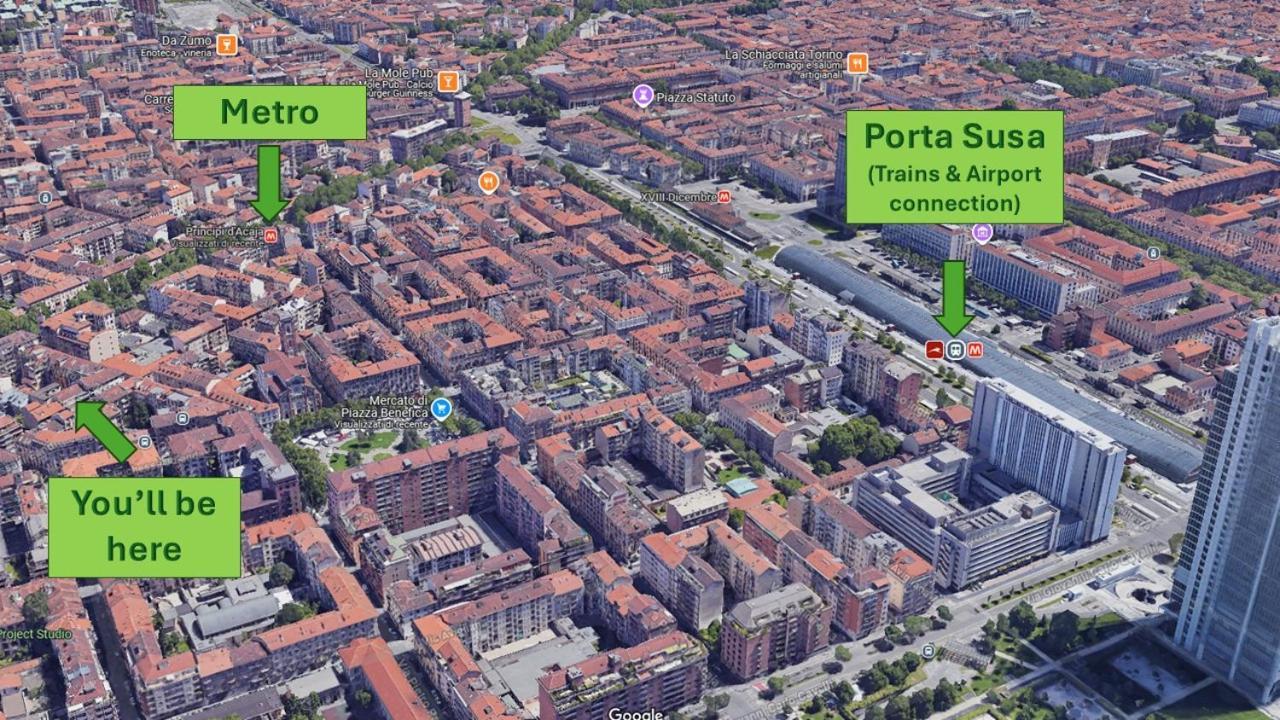 Bell'Appartamento In Cit Turin, Interamente Ristrutturato Εξωτερικό φωτογραφία